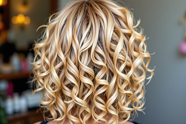 sarışın permalı kadın